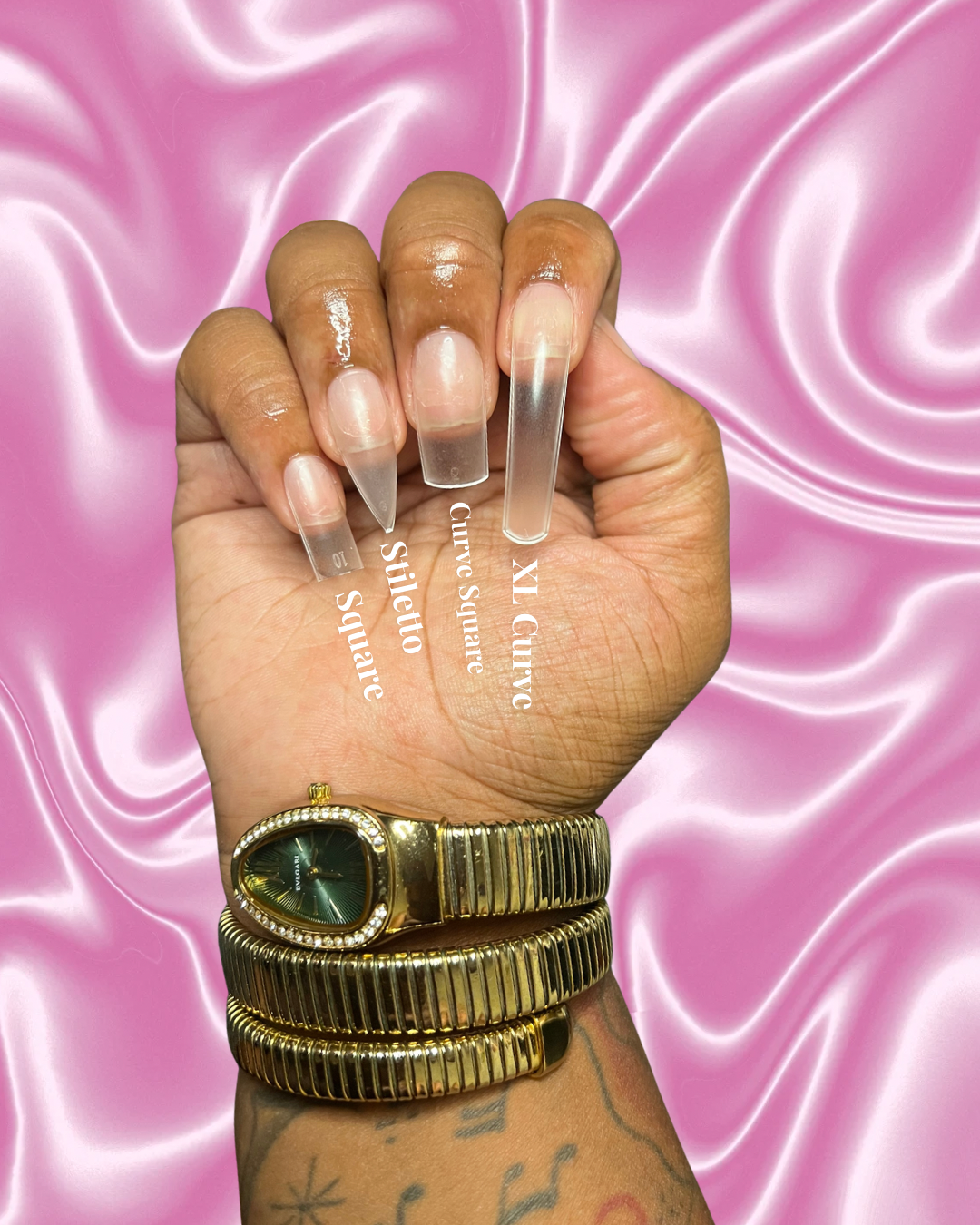 Brown Sugar | 90s Press-On Nails | Handmade Nails | Reusable